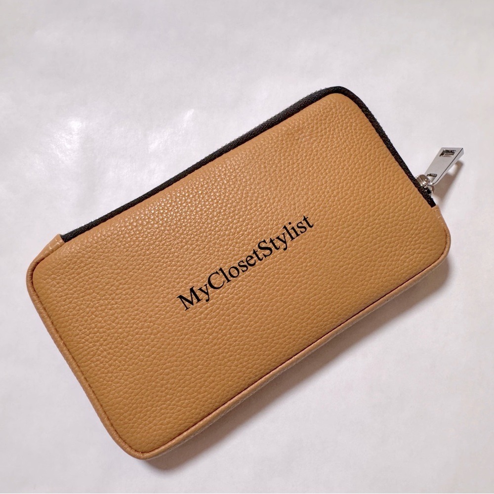 BANDOLIER Expanded Zipper Gold-Tan Pouch Bag NEW Crossbody Leather Purse RARE! - Picture 5 of 10